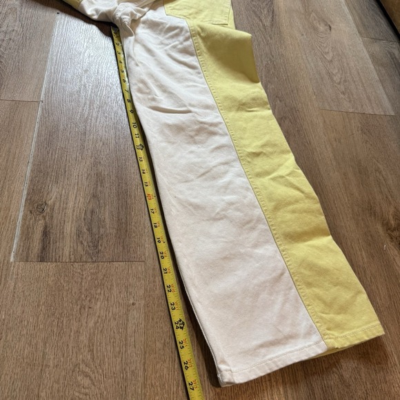 Urban Outfitters High Rise Jeans in Yellow and White - Picture 9 of 10